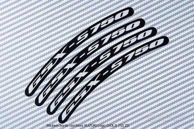 Stickers bordo cerchioni SUZUKI Logo GSX-S 750 2D