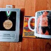 tazza medaglia scherzo luci rosse