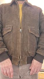Giubbotto pelle scamosciata uomo