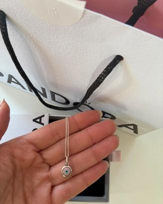 Collana pandora argento con ciondolo