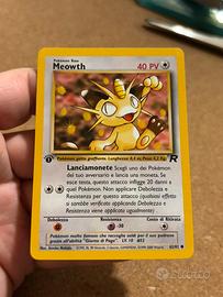 MEOWTH 62/82 PRIMA EDIZIONE Team Rocket anno 2000