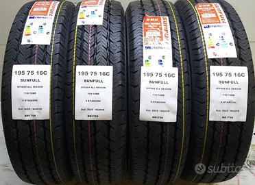 4 GOMME 195 75 16C SUNFULL BR1759
