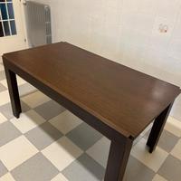 Tavolo da Pranzo Moderno Legno Scuro - Allungabile