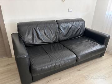 Divano letto verra pelle