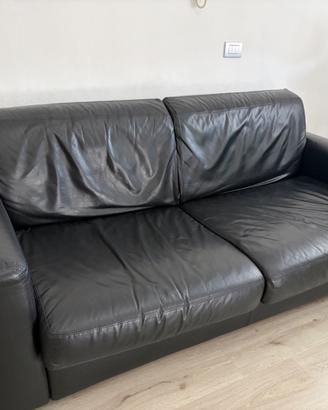 Divano letto verra pelle