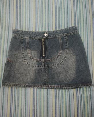 Gonna Jeans Vintage Conbipel Taglia 42 Cotone 