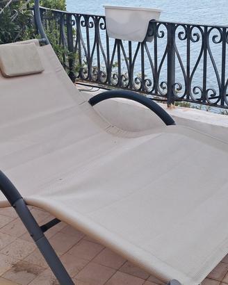 Lettino doppio da giardino 