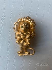 Corocraft spilla leone vintage