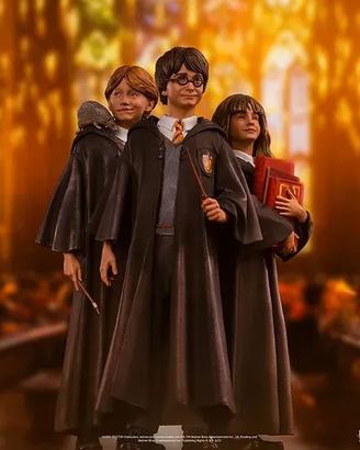 Set 3 statue 1/10 Harry Potter, Ermione e Ron