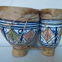 Tamburo marocchino, in ceramica 