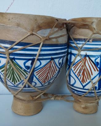 Tamburo marocchino, in ceramica 