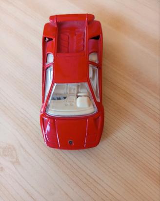 Lamborghini Diablo Burago 1/43 rossa vintage