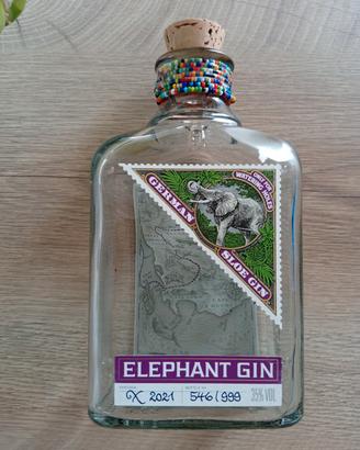 bottiglia vuota "Elephant gin"