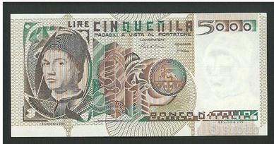 5000 lire antonello da messina - rara