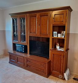 Mobile da soggiorno con vetrina Arte Povera