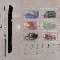 Set pesca varie tecniche 