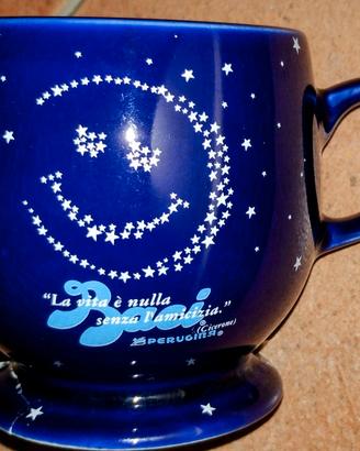 Tazza Baci Perugina - ceramica, blu cobalto 