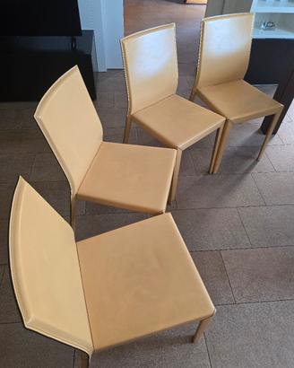 Sedie Cattelan in cuoio