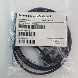 Lenovo Laptop Security Cable Lock SM20N72121 cavo