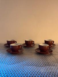 5 tazzine da caffe’ in ceramica