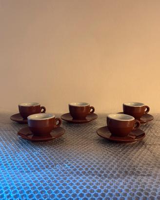 5 tazzine da caffe’ in ceramica