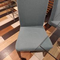Sedia imbottita in legno ikea + rivestimento