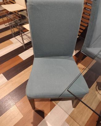 Sedia imbottita in legno ikea + rivestimento