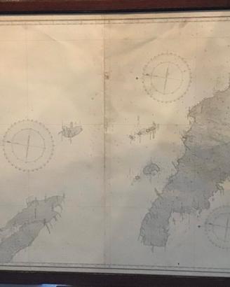 cartina vintage nautica originale 