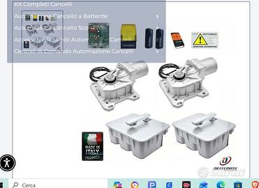 kit cancello elettrico