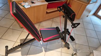 panca per addominali casalinga 