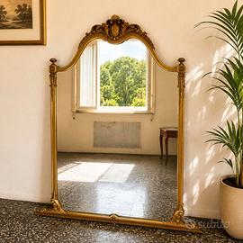 Grande specchio vintage dorato 97 × 150 cm