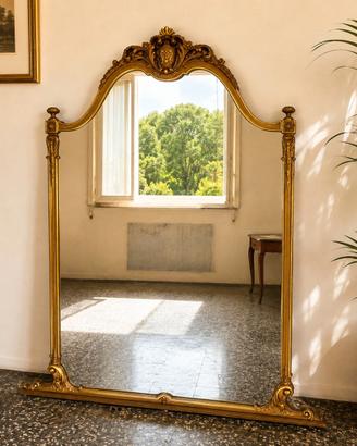 Grande specchio vintage dorato 97 × 150 cm