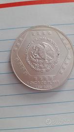 Messico 5 dollari oncia argento 999 Chaac Mool