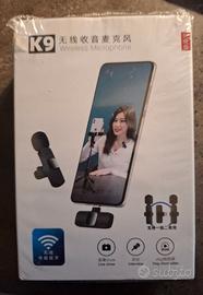 Microfono Wireless K9 USB-C Type-C Lavalier – Nuov