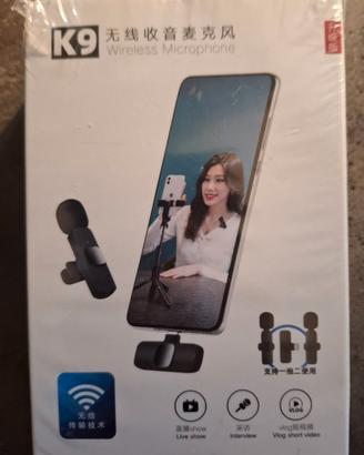Microfono Wireless K9 USB-C Type-C Lavalier – Nuov