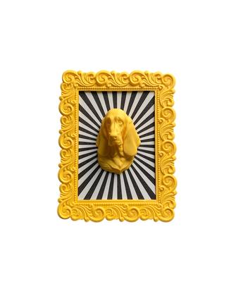 Basset Hound - Cornice Barocca/Pop Art