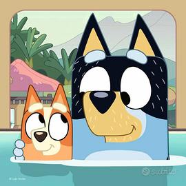 Scatola 3 puzzle "Bluey" da 5 anni in su. Nuova