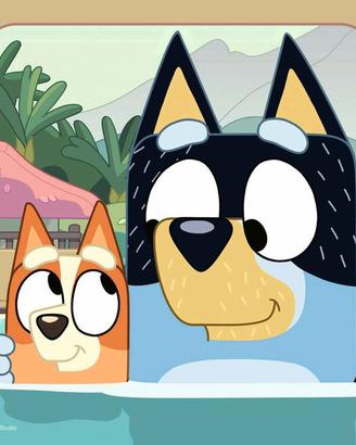 Scatola 3 puzzle "Bluey" da 5 anni in su. Nuova