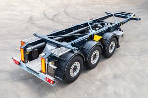 Semirimorchio portacontainer tank Seyit Usta