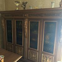 Libreria, scrivania e poltrona da studio