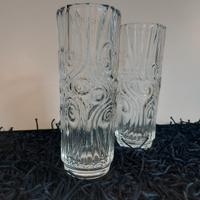 vasi cristallo  coppia  Hermanova Hut 1968