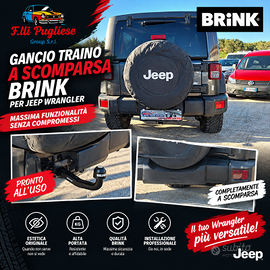 GANCIO TRAINO A SCOMPARSA BRINK PER JEEP WRANGLER