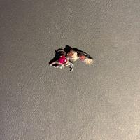 charm angioletto con cuore strass