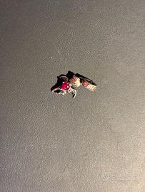 charm angioletto con cuore strass