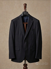 Abito Spezzato Uomo Giacca Blu Pantalone Grigio