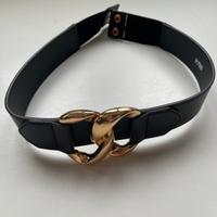 Cintura elastica con dettaglio in oro