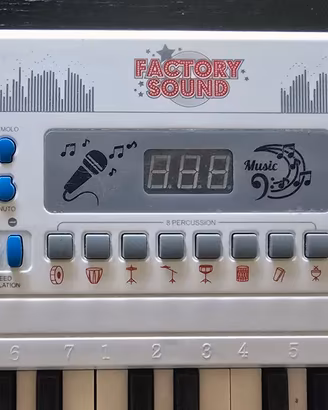 Tastiera Elettronica FACTORY SOUND 54KEY, bianca.