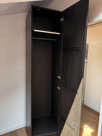Armadio Pax Ikea 1 anta con ripiani