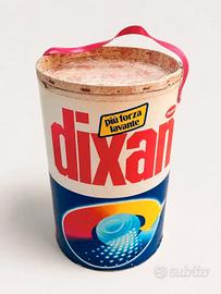 Contenitore vintage dixan detersivi in cartone