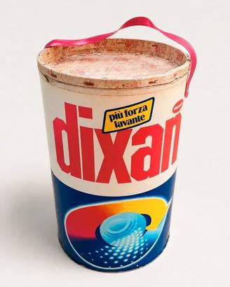 Contenitore vintage dixan detersivi in cartone